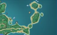 Sea Ganoderma in Tsurumi island entrace (Image via Genshin Impact Interactive Map)